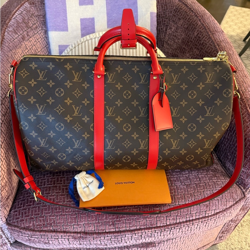 LV Monogram Colormania Keepall Bandouliere 50